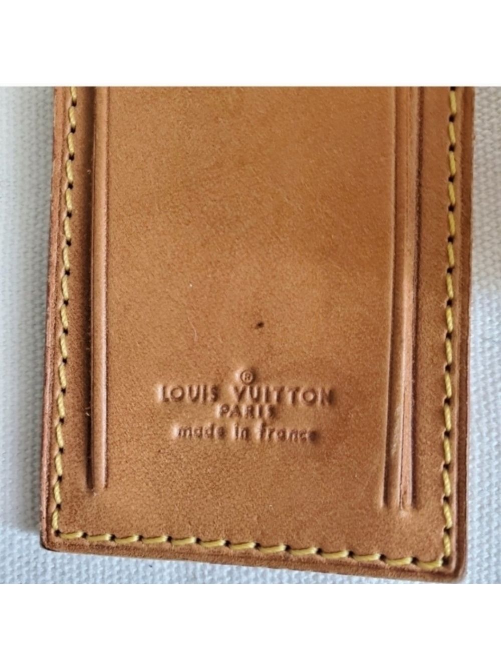 Louis VUITTON Vachetta Leather Bag Tag - Picture 2 of 6